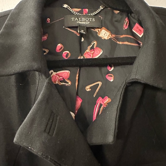 Talbots Jacket Womens size 18. Lined, Jackie Fit, Black - Picture 4 of 6